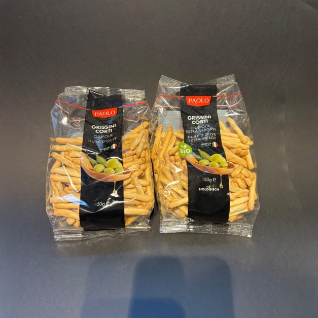 Grissini corti olijfolie bio (Crackers)